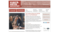 Desktop Screenshot of kunstenantiekweekend.nl